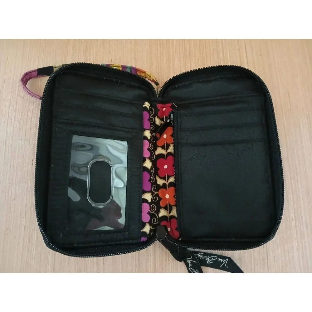 Vera Bradley Wristlet Carry it All Wallet Cell Phone Holder ID Floral Quilted